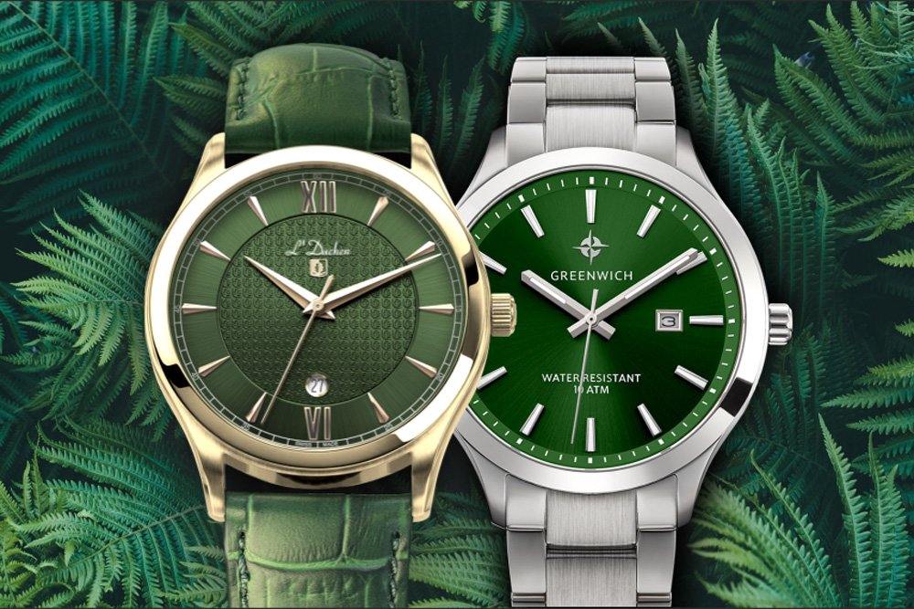 Летние зелёные часы